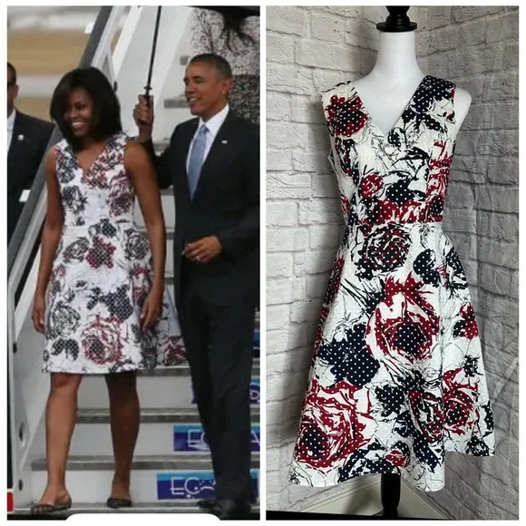 Carolina herrera floral women’s dress - Picture 2 of 11